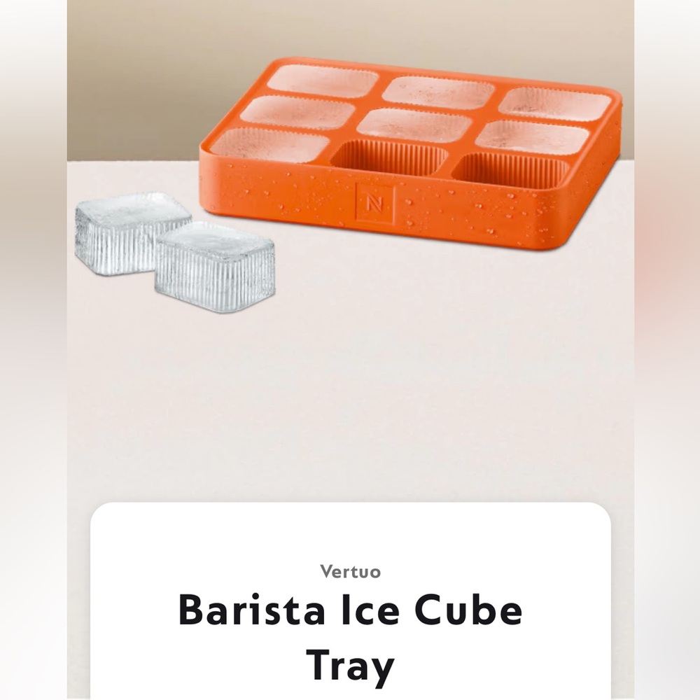 NIB Nespresso ‘Barista’ Ice Cube Tray